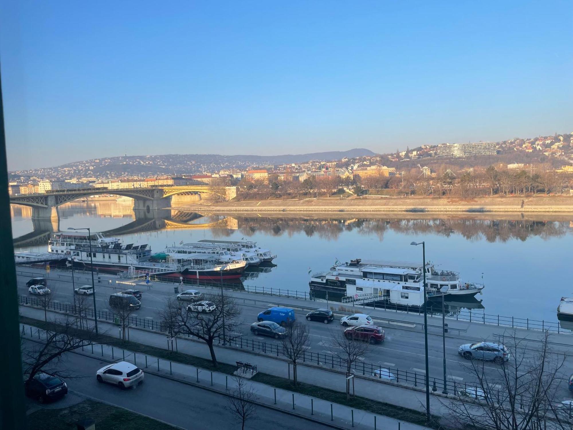 Unique View On Danube, Margaret Island, Buda Hills Budapest