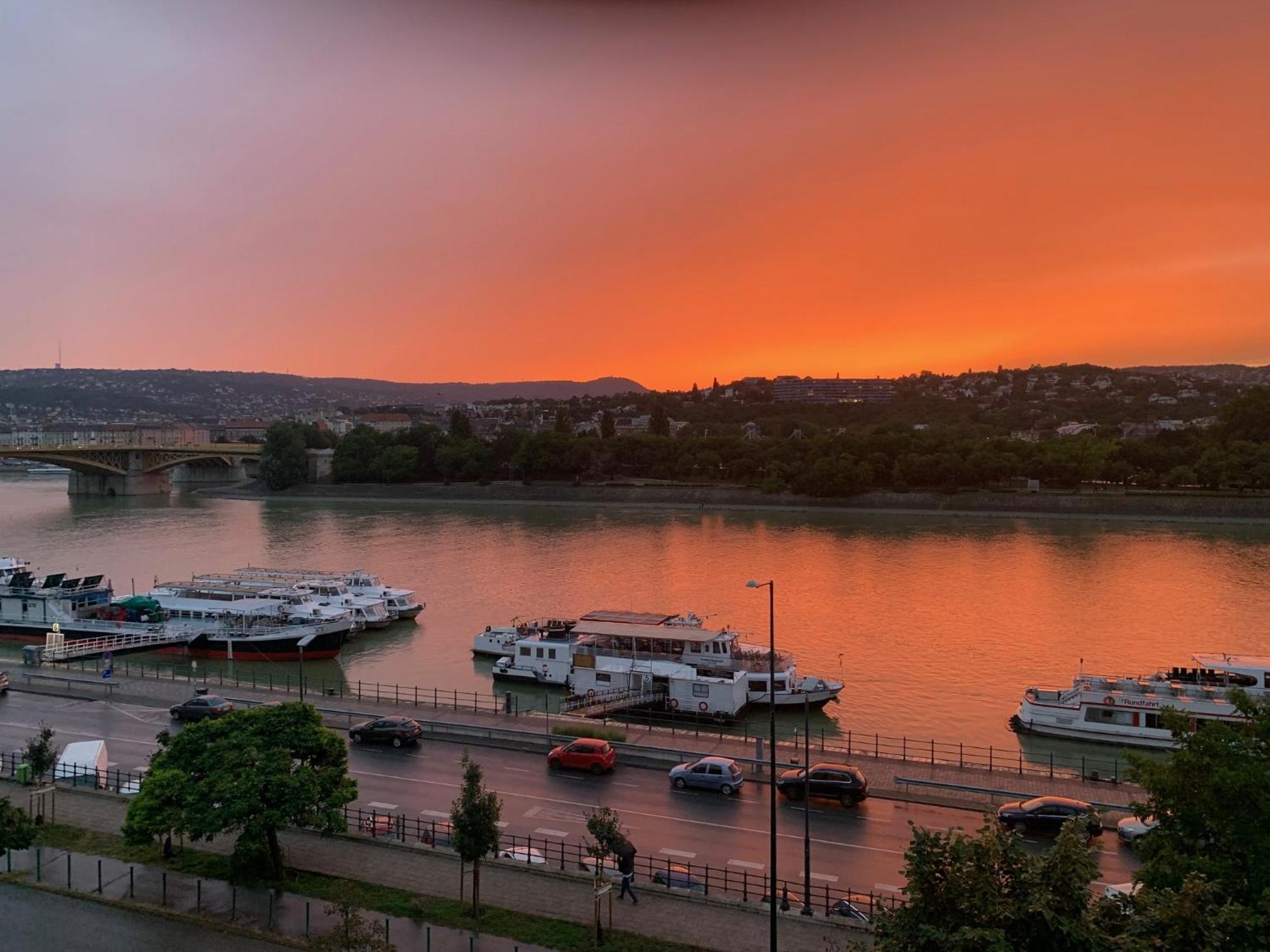 Unique View On Danube, Margaret Island, Buda Hills Budapest