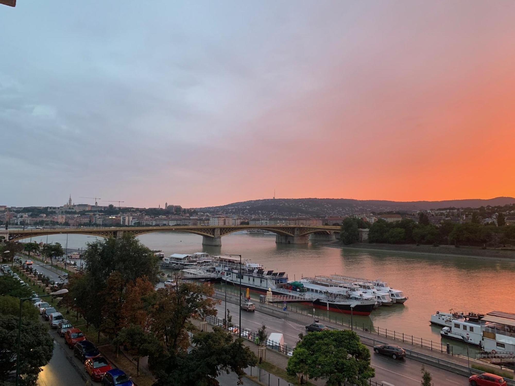 Unique View On Danube, Margaret Island, Buda Hills