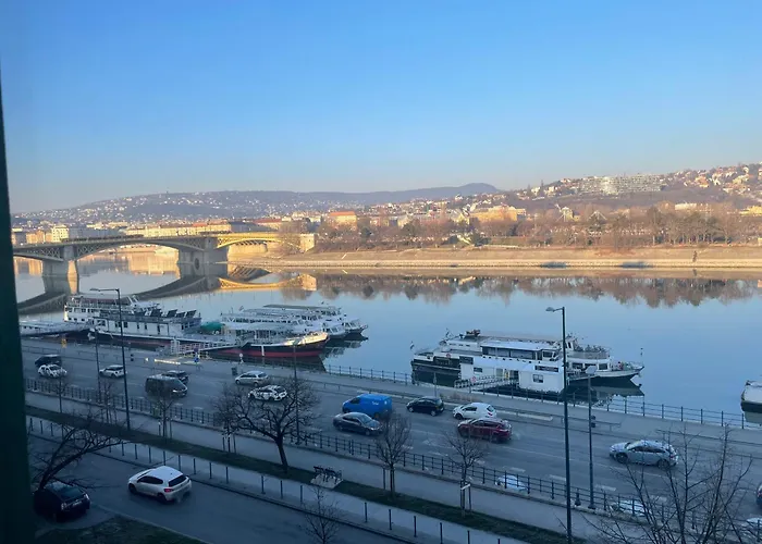 Unique View On Danube, Margaret Island, Buda Hills